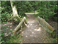 Footbridge over a dry stream bed, Hurst in RG10 0RU