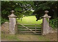 Gates to Stockadon Villa in PL12 6RQ