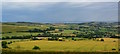 View to the coast from Eggardon Hill Fort, Dorset in DT6 3ST