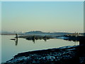 Low tide on the Mersey in Eastham Ward