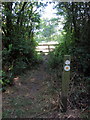 Path to Steeple Claydon in MK18 2EJ