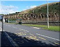 Ynyshir Road side of an extensive footbridge, Ynyshir in CF39 0HP