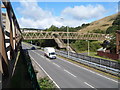 Footbridge over the A4233, Ynyshir in CF39 0HP