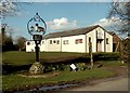 Thorpe Abbotts' Village Sign and Village Hall in Brockdish