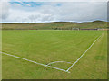 Football pitch, Cunningsburgh in ZE2 9FQ