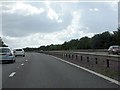 Curving south on the M69 in LE9 7FB