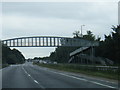 A50 eastbound at Foston footbridge in DE65 5DN