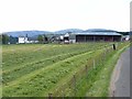 Mown hayfield at Newton of Inshewan Farm in DD8 3TZ