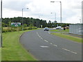 Percy Drive joins the A1068 in Amble By the Sea