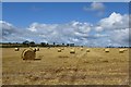 Bales near Rock in NE66 3RU