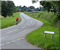 Cycling along Stoke Lane in CV13 6ES