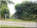 Gate to a bridleway in WR6 5JW
