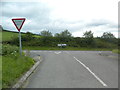 Junction of the road from Llanpumsaint with the A485 in SA32 7DX