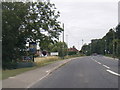B1359 eastbound at Long Sutton village boundary in PE12 9JW
