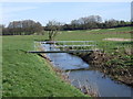Footbridge over River Tas in Forncett