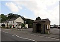 Pub and bus stop in Goosnargh in PR3 2BJ