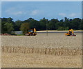 Construction machinery near Drayton Grange Farm in CV13 6BQ