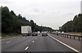 M4 westbound through woodland in RG42 5BF