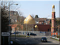 Redditch mosque behind security fencing, Smallwood, Redditch in B98 7NR