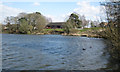 Lodge Pool, southern shore, Lodge Park, Redditch in B98 7NR