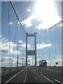 Driving from Wales on the Severn Bridge in NP16 7HH