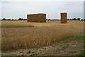 Partly harvested field near Sandhutton in YO7 4RX