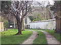 Approach to All Saints Church, Fittleton in SP4 9PX