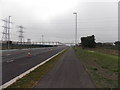 Footpath on the south side of the A4810, Llanwern in NP19 4RG
