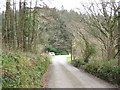 The junction of Ffordd Fodolydd and the B4547 at the bottom of Nant-y-garth pass in LL56 4JT