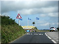 Cornwall B3285 Entrance to Perran Sands Site in TR6 0LQ