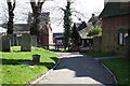 Churchyard and lychgate, St. Mary's Church, Harrow on the Hill, Middlesex in HA1 3AY