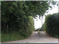 Lane leading to Swillettes farm from the B3164 in DT8 3LB