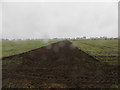 Ploughing in progress near Balhungie in DD5 4HX