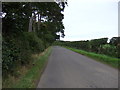 Country road heading east in EH40 3DX