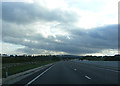 A421 approaching the Lidlington Bridleway Bridge in Cranfield & Marston Moretaine Ward