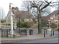 St Thomas Church and War Memorial, Fair Oak Square. in Fair Oak and Horton Heath