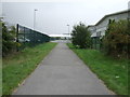 Path to industrial estate in S72 7GH