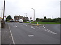 Burton Road approaching roundabout in S71 2QA