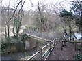 Small footbridge over the River Stour in DY8 4TQ