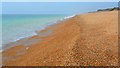 Chesil Beach waterline looking westward, near East Bexington Farm, Dorset in DT3 4LB