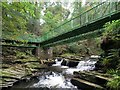 Footbridge in Cwm Du Glen in SA8 4LW