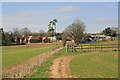 Approaching Whelpley Farm on footpath from Whiteparish in SP5 2QJ
