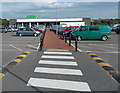 Path through the car park to Asda in Gorseinon in SA4 4QH