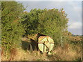 Derelict muck-spreader on Rudding Lane in DN14 7XF