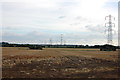 Orsett Fen - power line in RM16 3AN
