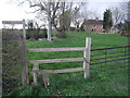 Stile and Moat at Moat Farm in Alburgh Street