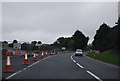 The start of the still to be completed section of the A477 in SA34 0PJ