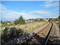 Single track rail line toward Brotton in TS12 2AZ