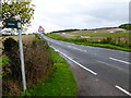 View east on the A417 from footpath by Sheephouse Farm in OX10 9JP