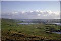 Open moorland to Lerwick from below the Loch of Trebister in ZE1 0SU